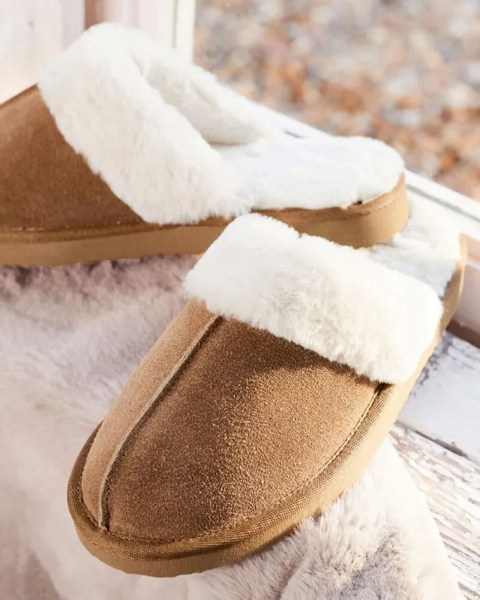 Cotton Traders Slippers Suede Mule Slippers 8211 Women
