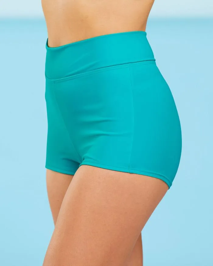 Cotton Traders Swimwear Roll Top Tummy Control Swim Shorts 8211 Women