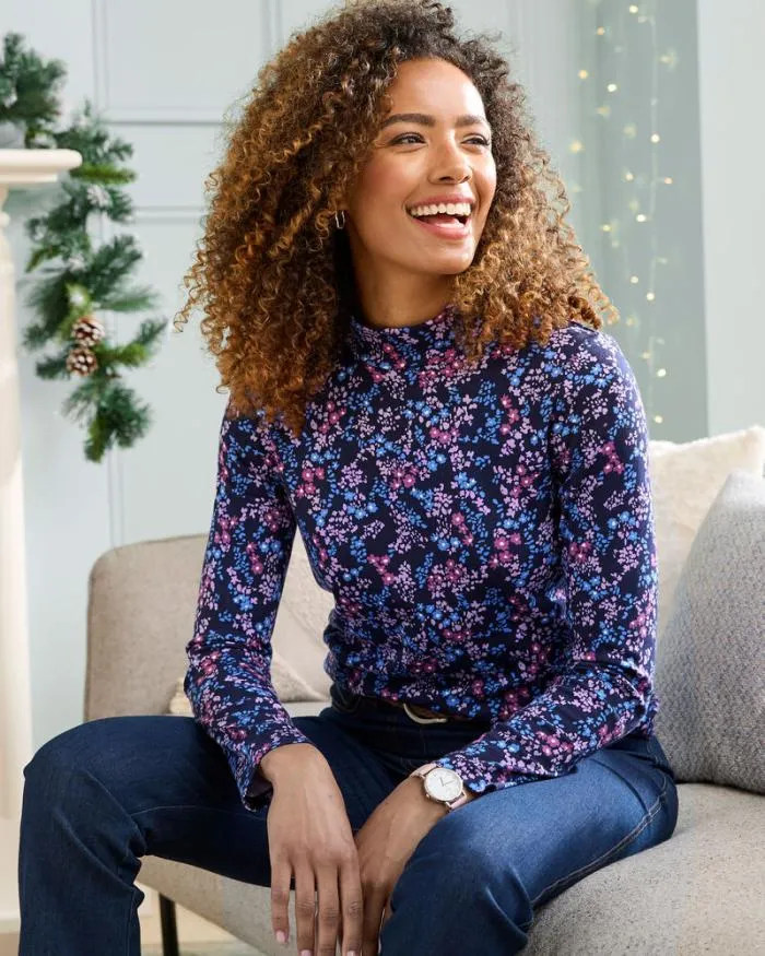 Cotton Traders Tops and TShirts CosyUp Long Sleeve Turtleneck Top 8211 Women