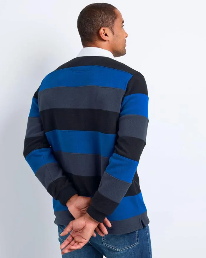 Cotton Traders Tops and TShirts Guinness Hooped Fleece Rugby Shirt 8211 Men