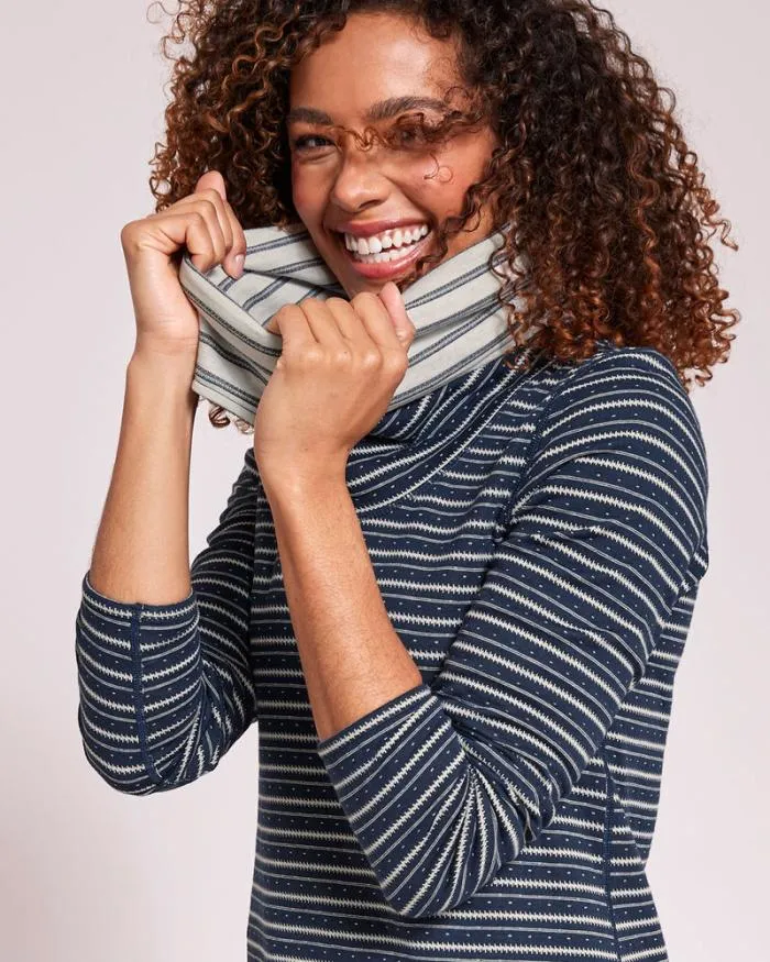Cotton Traders Tops and TShirts Reversible Long Sleeve Cowl Neck Jersey Top 8211 Women