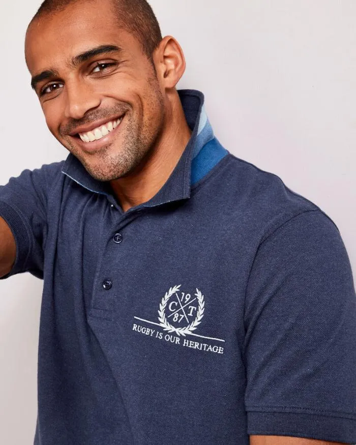 Cotton Traders Tops and TShirts Short Sleeve Embroidered Polo Shirt 8211 Men
