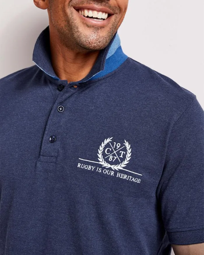 Cotton Traders Tops and TShirts Short Sleeve Embroidered Polo Shirt 8211 Men