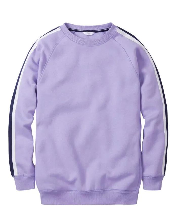 Cotton Traders Tops and TShirts Side Panel Sweatshirt 8211 WomenMenUnisex
