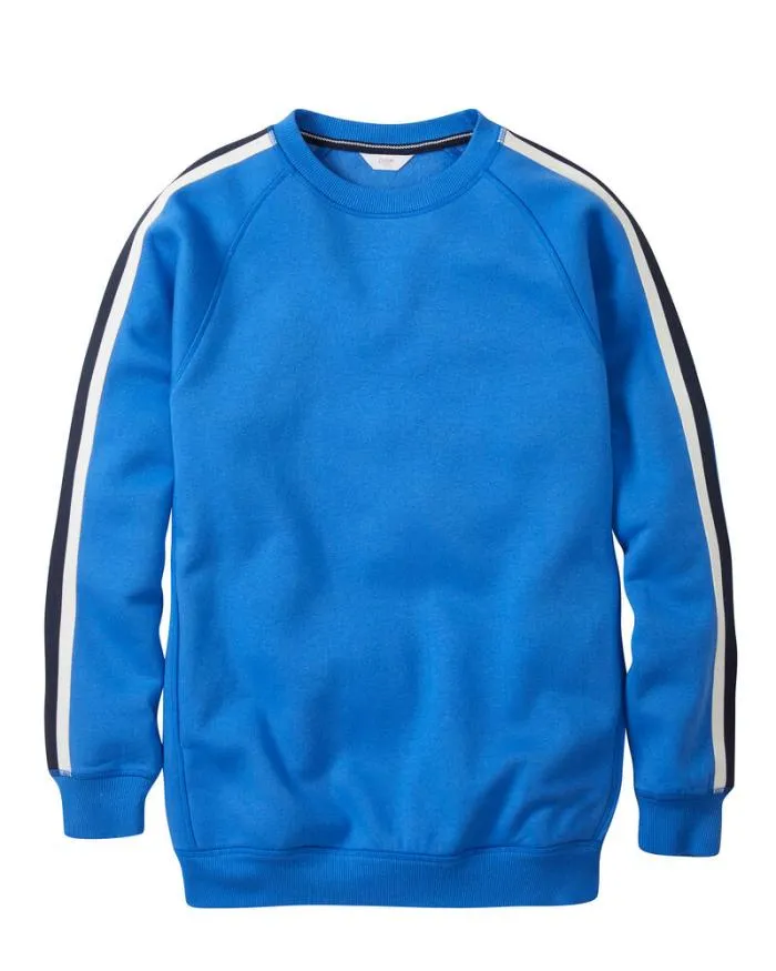 Cotton Traders Tops and TShirts Side Panel Sweatshirt 8211 WomenMenUnisex