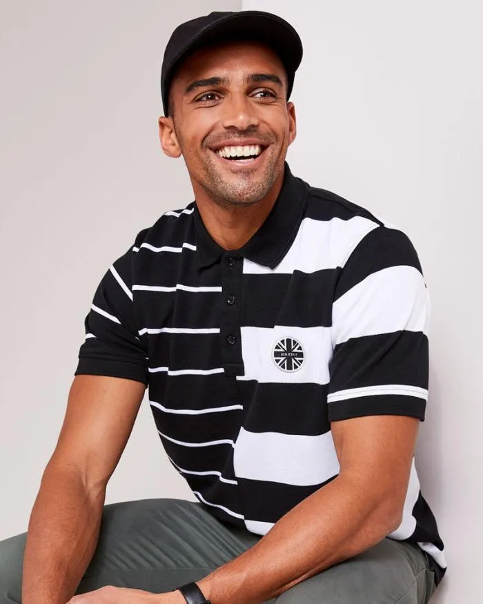 Cotton Traders Tops and TShirts Supporters Short Sleeve Panelled Polo Shirt 8211 Men