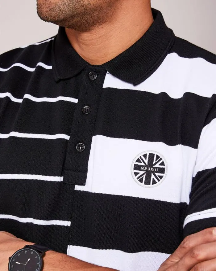 Cotton Traders Tops and TShirts Supporters Short Sleeve Panelled Polo Shirt 8211 Men