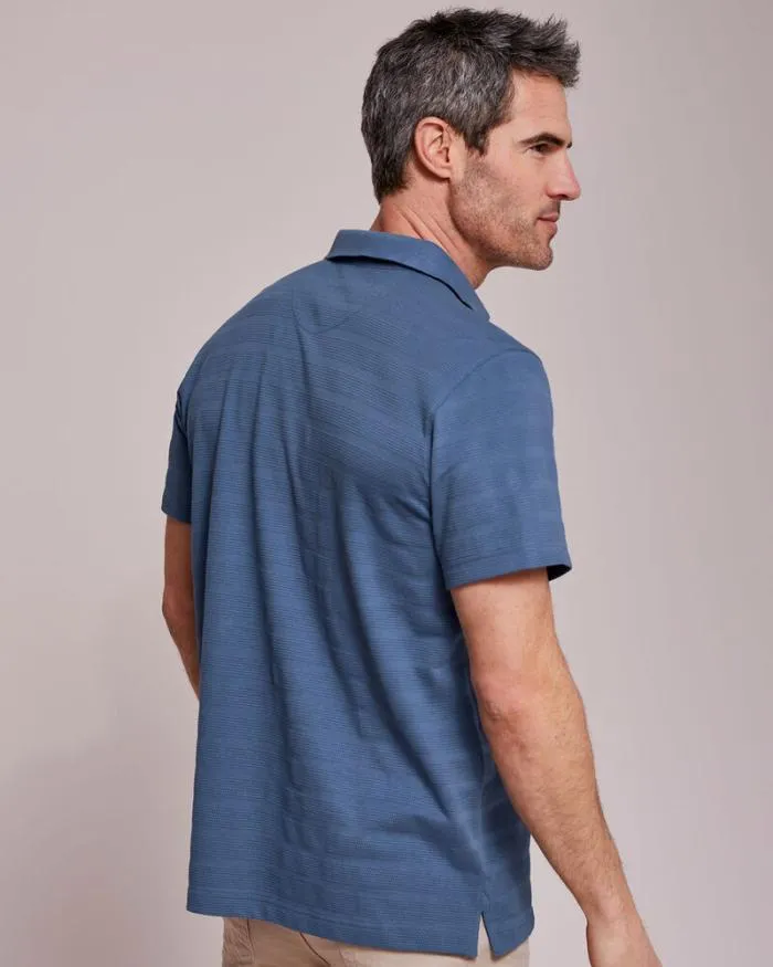 Cotton Traders Tops and TShirts Textured Polo Shirt 8211 Men