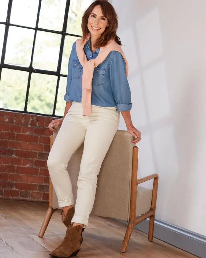 Cotton Traders Trousers Everyday SlimFit StraightLeg Stretch Jeggings 8211 Women