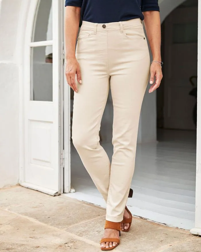 Cotton Traders Trousers Everyday SlimFit StraightLeg Stretch Jeggings 8211 Women