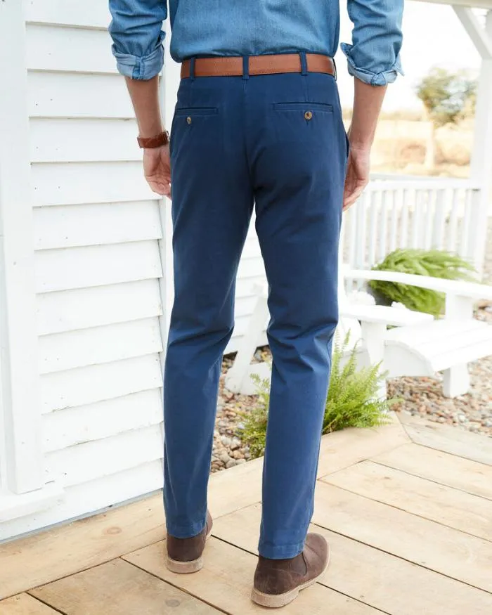 Cotton Traders Trousers Flat Front 4Way Stretch Chino Trousers 8211 Men