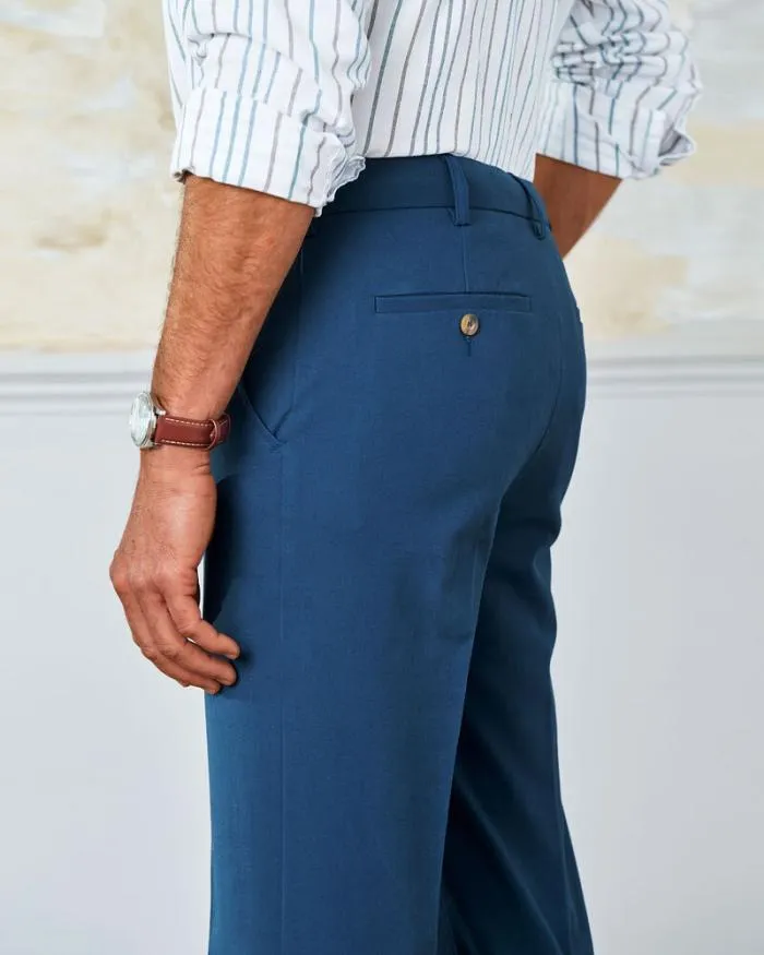 Cotton Traders Trousers Flat Front 4Way Stretch Chino Trousers 8211 Men