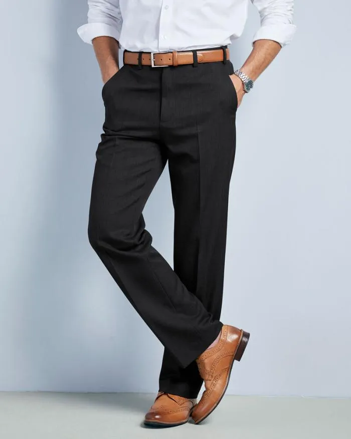 Cotton Traders Trousers Flat Front Supreme Trousers 8211 Men