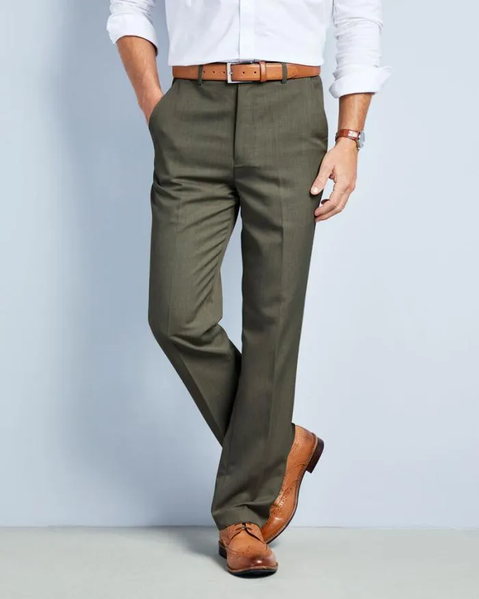 Cotton Traders Trousers Flat Front Supreme Trousers 8211 Men