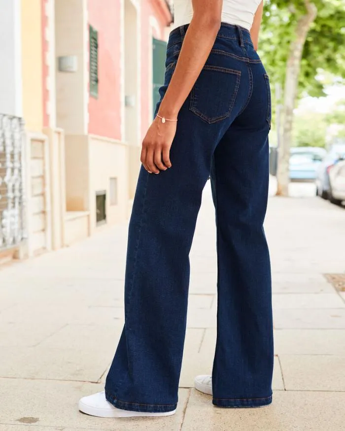 Cotton Traders Trousers Penny WideLeg Stretch Jeans 8211 Women