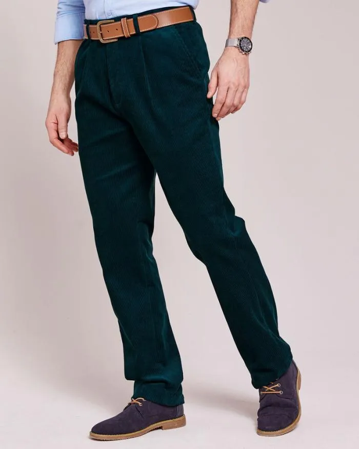Cotton Traders Trousers Pleat Front Cord Trousers 8211 Men