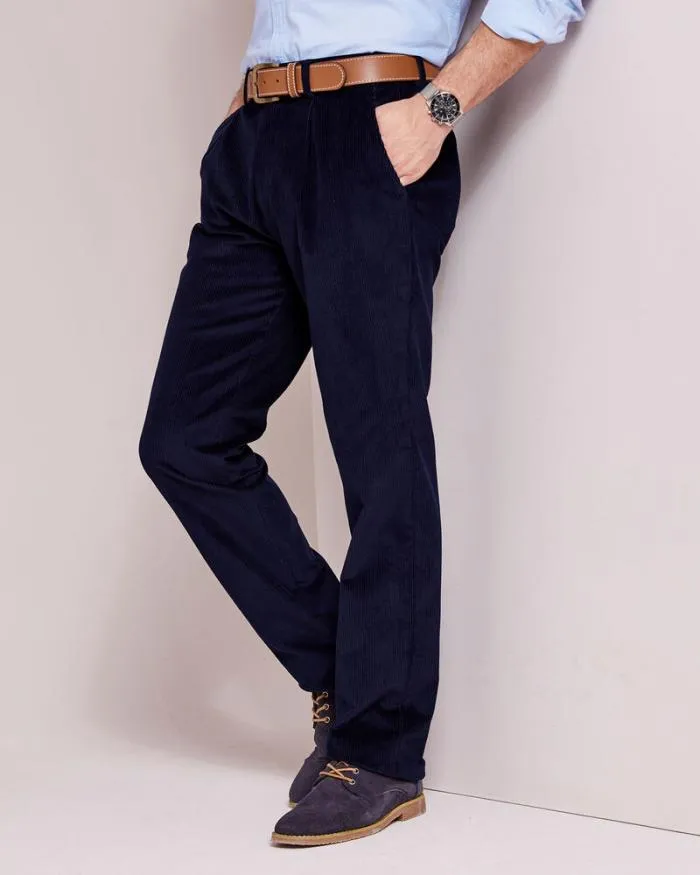 Cotton Traders Trousers Pleat Front Cord Trousers 8211 Men