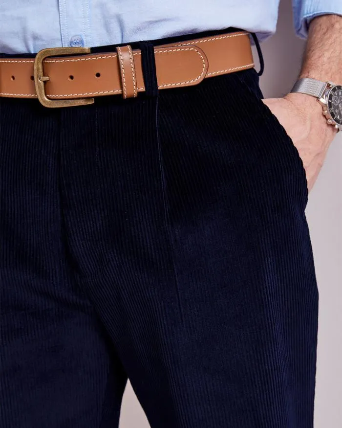 Cotton Traders Trousers Pleat Front Cord Trousers 8211 Men