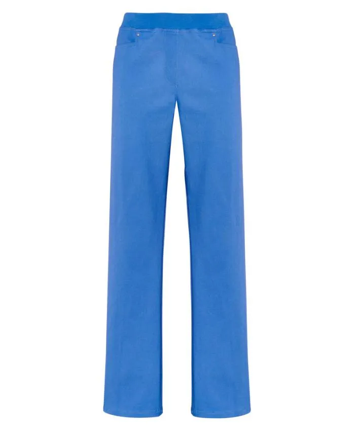 Cotton Traders Trousers Premium PullOn Rib Waist Twill Jeans 8211 Women