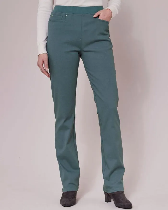 Cotton Traders Trousers Premium PullOn StraightLeg Twill Trousers 8211 Women