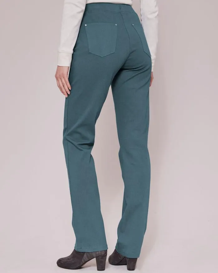 Cotton Traders Trousers Premium PullOn StraightLeg Twill Trousers 8211 Women