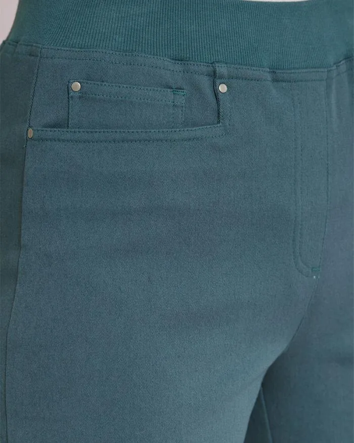 Cotton Traders Trousers Premium PullOn StraightLeg Twill Trousers 8211 Women