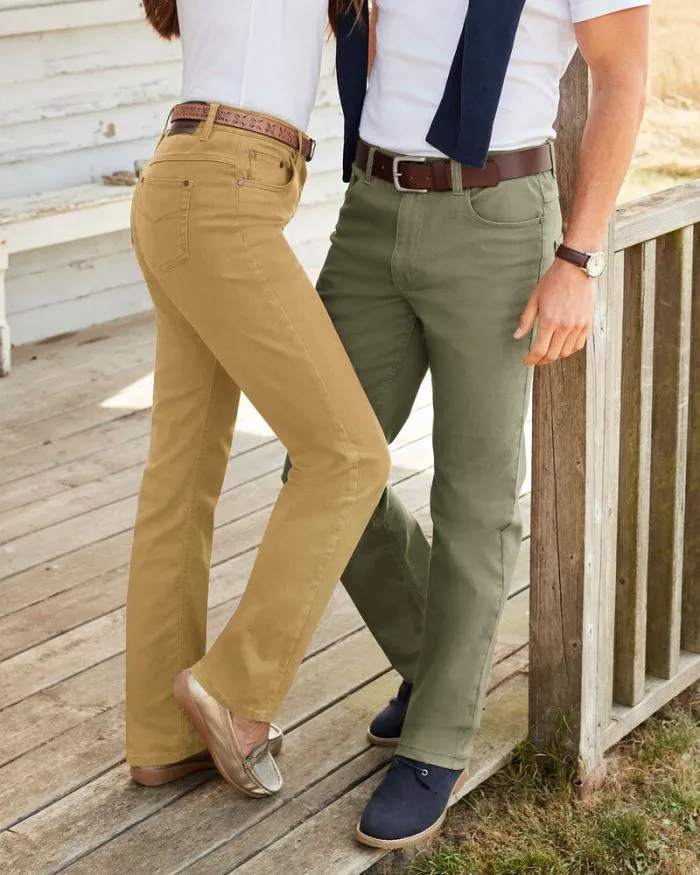 Cotton Traders Trousers S Coloured Stretch Jeans 8211 WomenMenUnisex