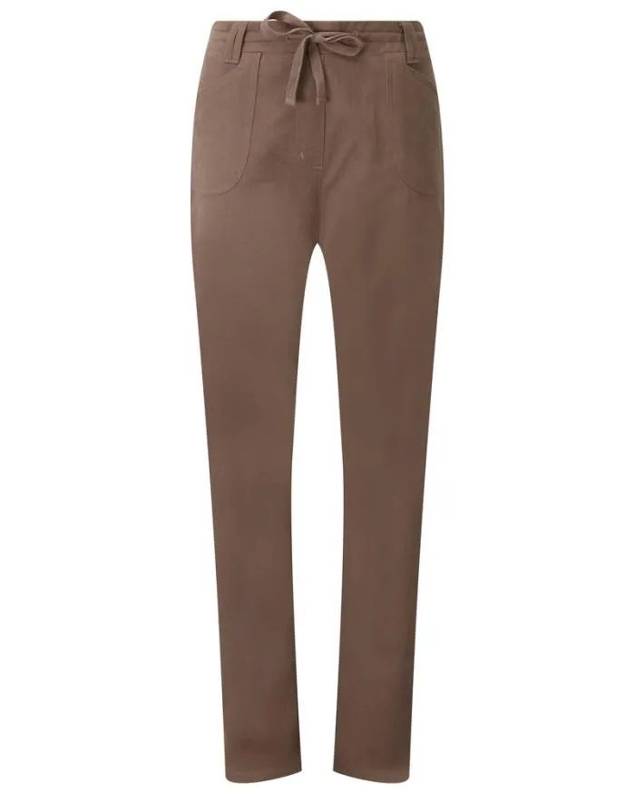 Cotton Traders Trousers Wrinkle Free Straight Leg PullOn Trousers 8211 Women