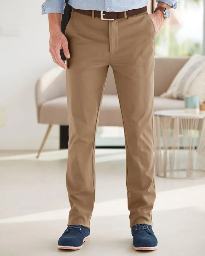 Cotton Traders Trousers Wrinkle Free Stretch Chino Trousers 8211 Men