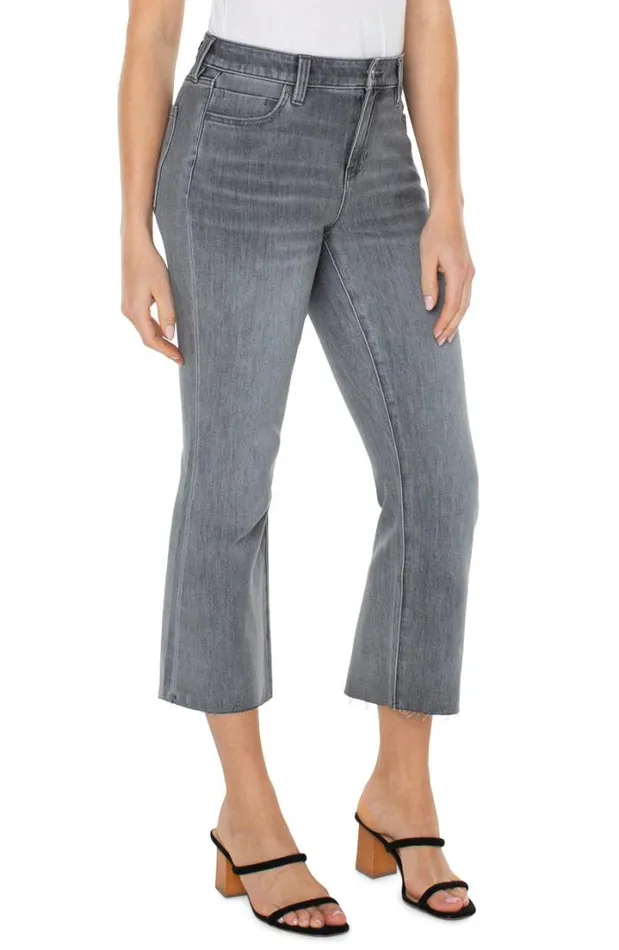 CROPS Women Liverpool Los Angeles HANNAH CROP FLARE WITH CUT HEM ECO Kessler