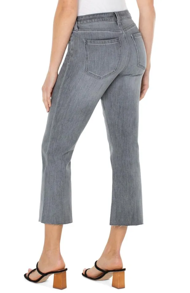 CROPS Women Liverpool Los Angeles HANNAH CROP FLARE WITH CUT HEM ECO Kessler
