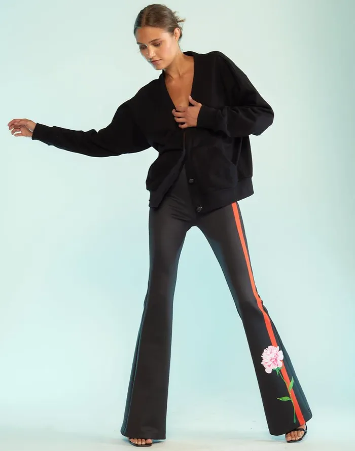 Cynthia Rowley Bonded Fit And Flare Pant Women Bottoms