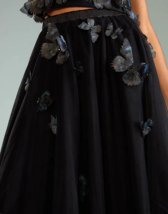 Cynthia Rowley Butterfly Tulle Skirt Women Bottoms Cynthia Rowley Butterfly Tulle Skirt Women Bottoms