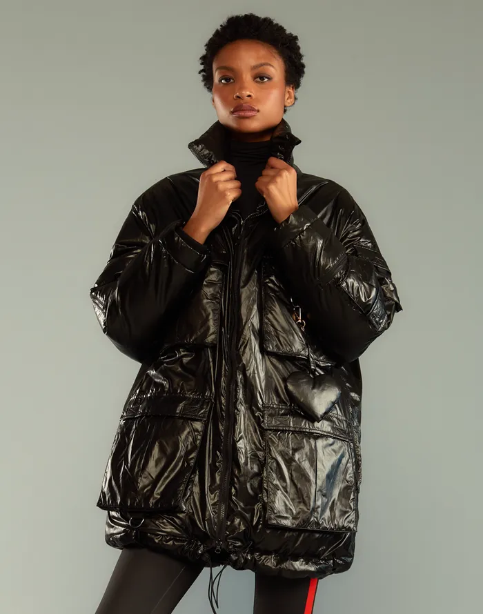 Cynthia Rowley Cargo Pocket Puffer Coat Women Jackets and Coats Cynthia Rowley Cargo Pocket Puffer Coat Women Jackets and Coats