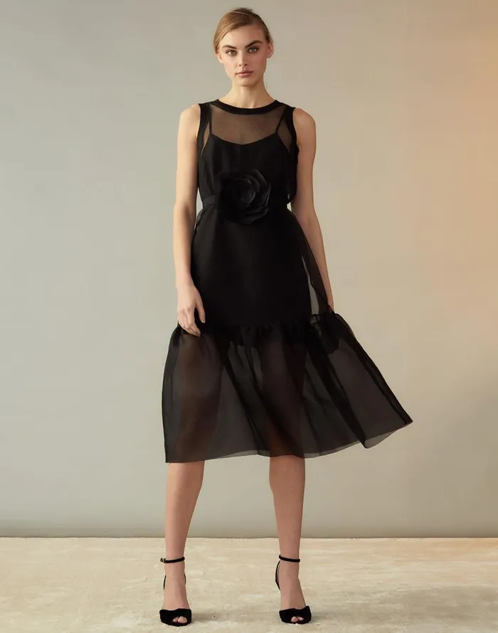Cynthia Rowley Carrie Organza Midi Dress Women Dresses Cynthia Rowley Carrie Organza Midi Dress Women Dresses