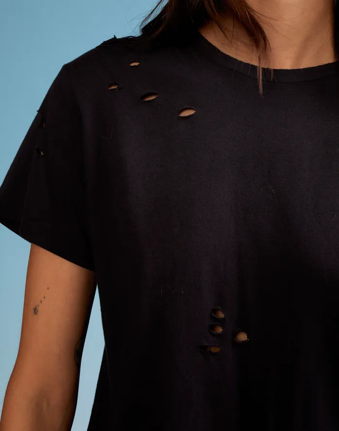 Cynthia Rowley Distressed Tee Women Tops Cynthia Rowley Distressed Tee Women Tops