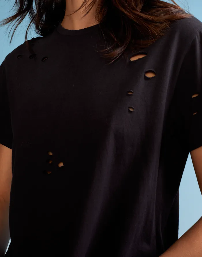 Cynthia Rowley Distressed Tee Women Tops Cynthia Rowley Distressed Tee Women Tops