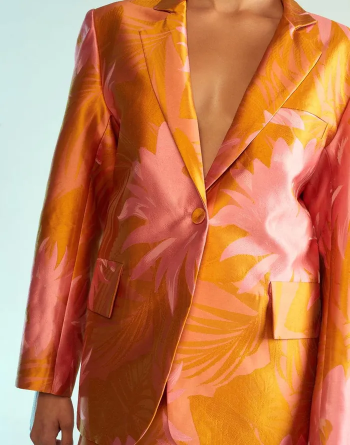 Cynthia Rowley Harper Jacquard Blazer Women Tops Cynthia Rowley Harper Jacquard Blazer Women Tops