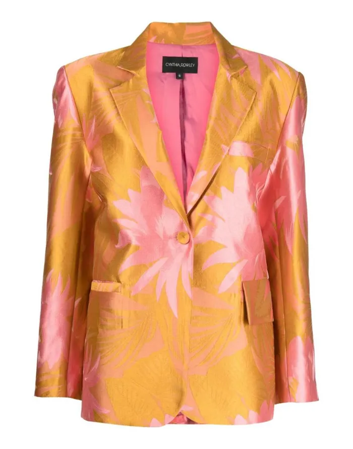 Cynthia Rowley Harper Jacquard Blazer Women Tops Cynthia Rowley Harper Jacquard Blazer Women Tops