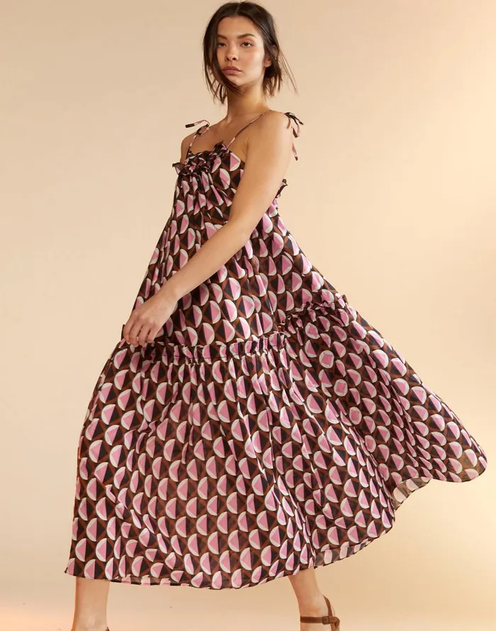 Cynthia Rowley Lisbet Tie Dress Women Dresses