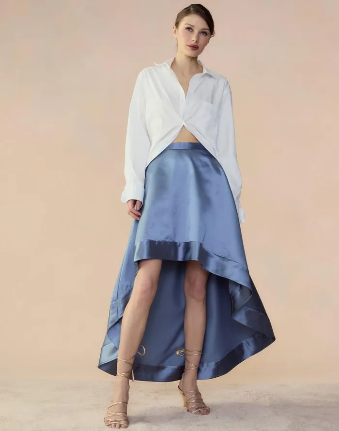 Cynthia Rowley Livia Satin Skirt Women Bottoms