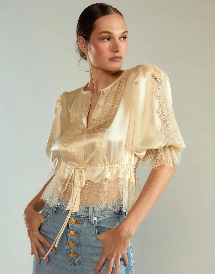 Cynthia Rowley Lure Lace Blouse Women Tops Cynthia Rowley Lure Lace Blouse Women Tops