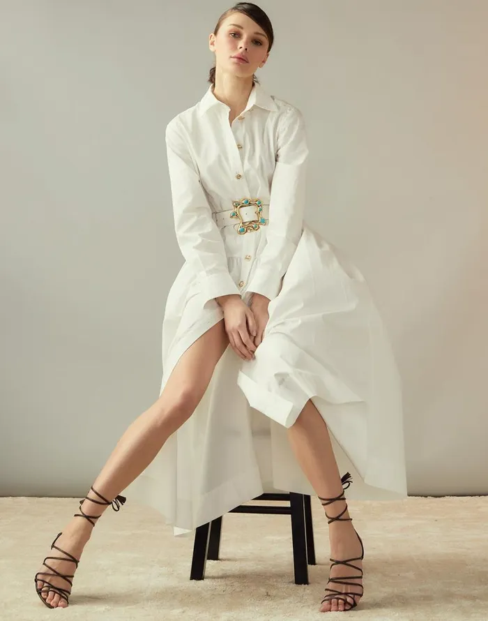 Cynthia Rowley Perennial Shirt Dress Women Dresses Cynthia Rowley Perennial Shirt Dress Women Dresses