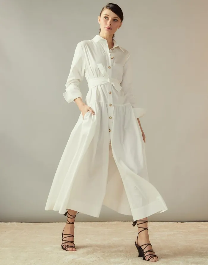 Cynthia Rowley Perennial Shirt Dress Women Dresses Cynthia Rowley Perennial Shirt Dress Women Dresses