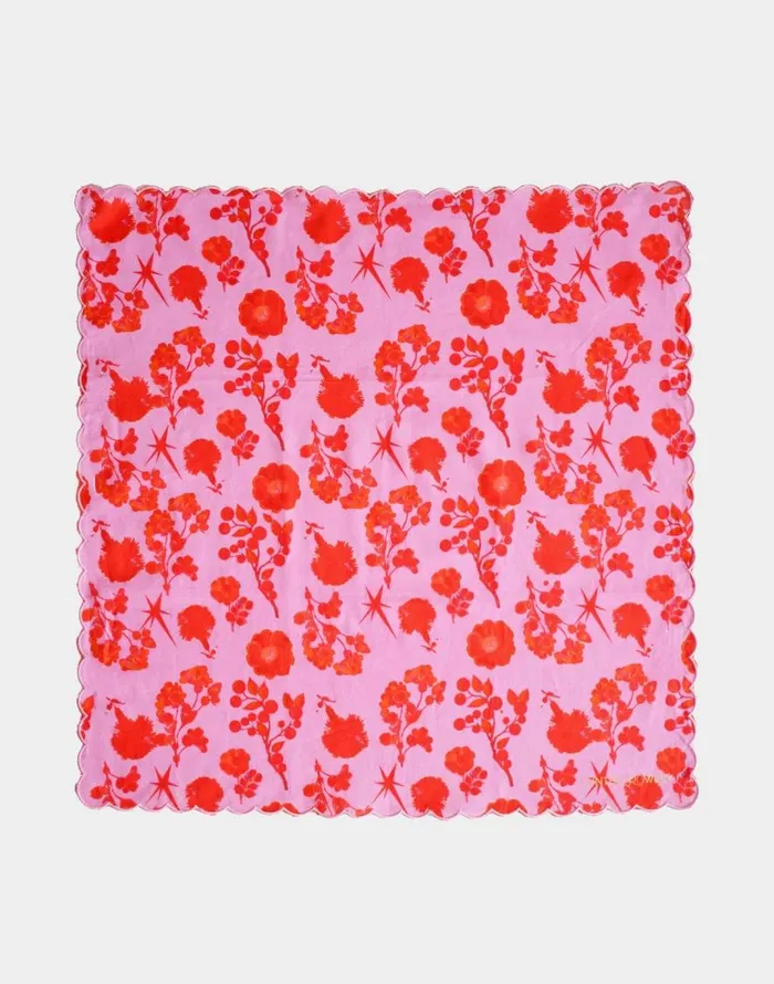 Cynthia Rowley Scallop Embroidered Edge Dinner Napkin Women Home