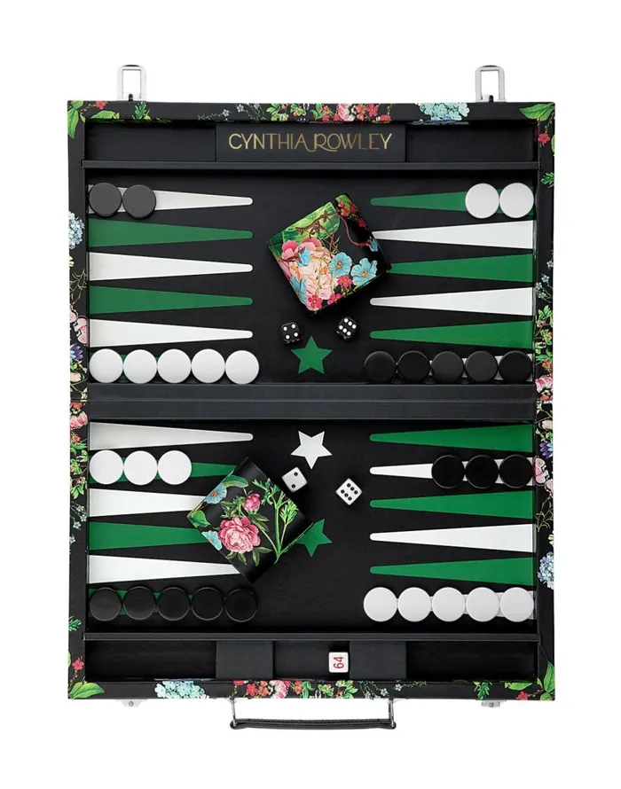 Cynthia Rowley Vegan Leather Backgammon Set Women Sport