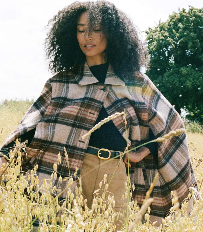 DEN Coats and Jackets Women Kent Cape Maclaine Plaid