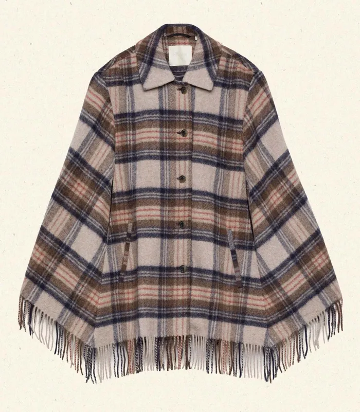 DEN Coats and Jackets Women Kent Cape Maclaine Plaid DEN Coats and Jackets Women Kent Cape Maclaine Plaid
