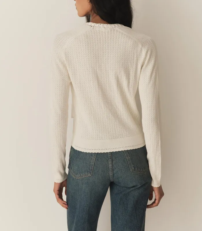 DEN Knitwear Women Rosaline Cardigan Ivory