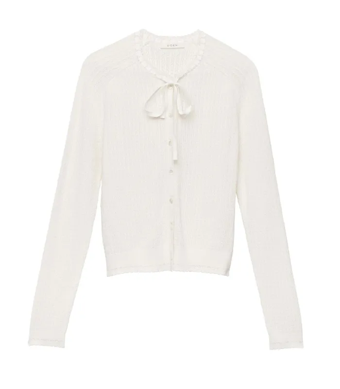 DEN Knitwear Women Rosaline Cardigan Ivory